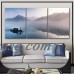 wall26 3 Panel Canvas Wall Art - Landscape of Waterfall in Rocky Mountain - Giclee Print Gallery Wrap Modern Home Decor Ready to Hang - 16"x24" x 3 Panels   